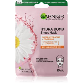 Garnier Textil Masks Hydra Bomb mască cu efect calmant și super hidratant pentru piele uscata spre sensibila - imagine 2